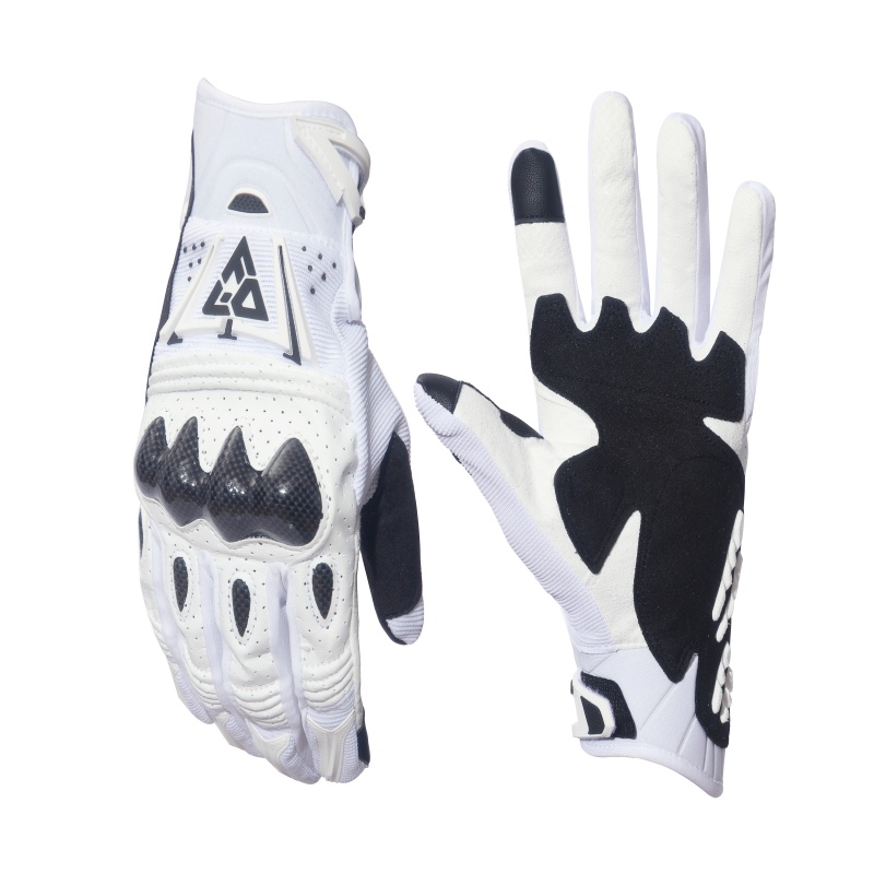 Horse Riding Glove - Karbon fiber ve PU deri motosiklet