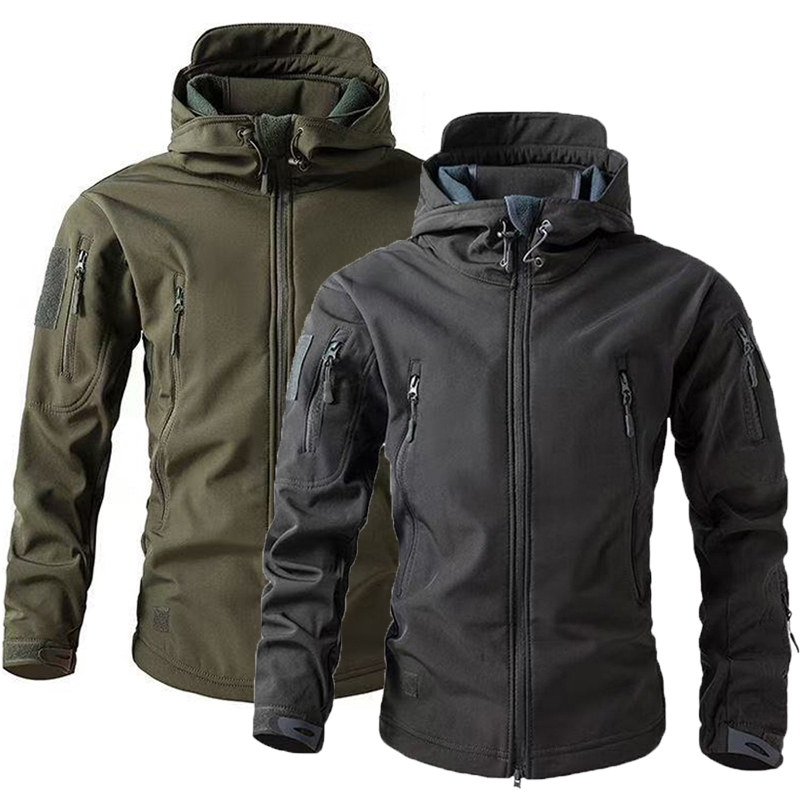 Outdoor Sport Coat - Erkek Kış Sonbahar Sıcak Softshell Polar