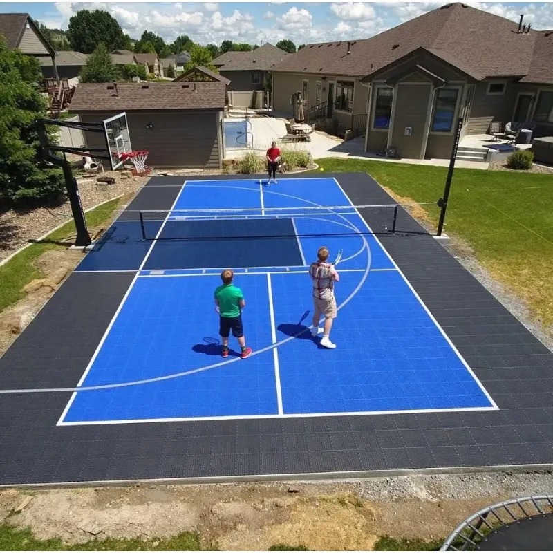 Outdoor Sport Floor Tiles - Uzun garanti PP pickleball mahkemesi döşeme