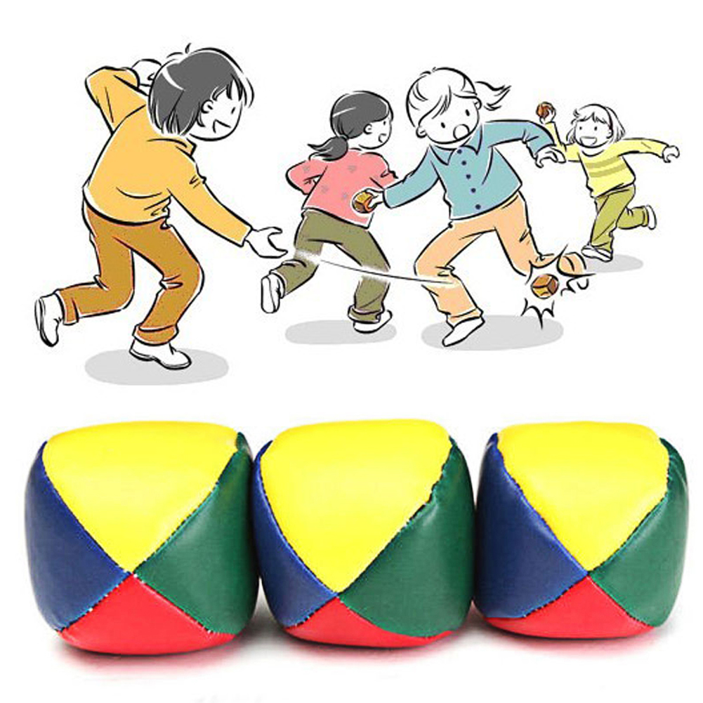 Indoor Sport And Outdoor Sports - 3 adet Hokkabazlık Topları Klasik Fasulye