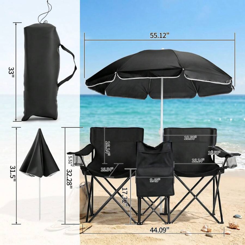 XL Çift Kişilik Katlanır Balık - Outdoor Sports Umbrella incelemesi ve fiyatı